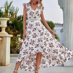 White maxi dress
